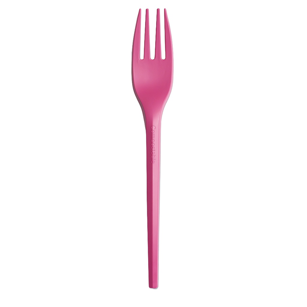 20 forchette monouso Ecocolor in CPLA 16cm fucsia Big Party