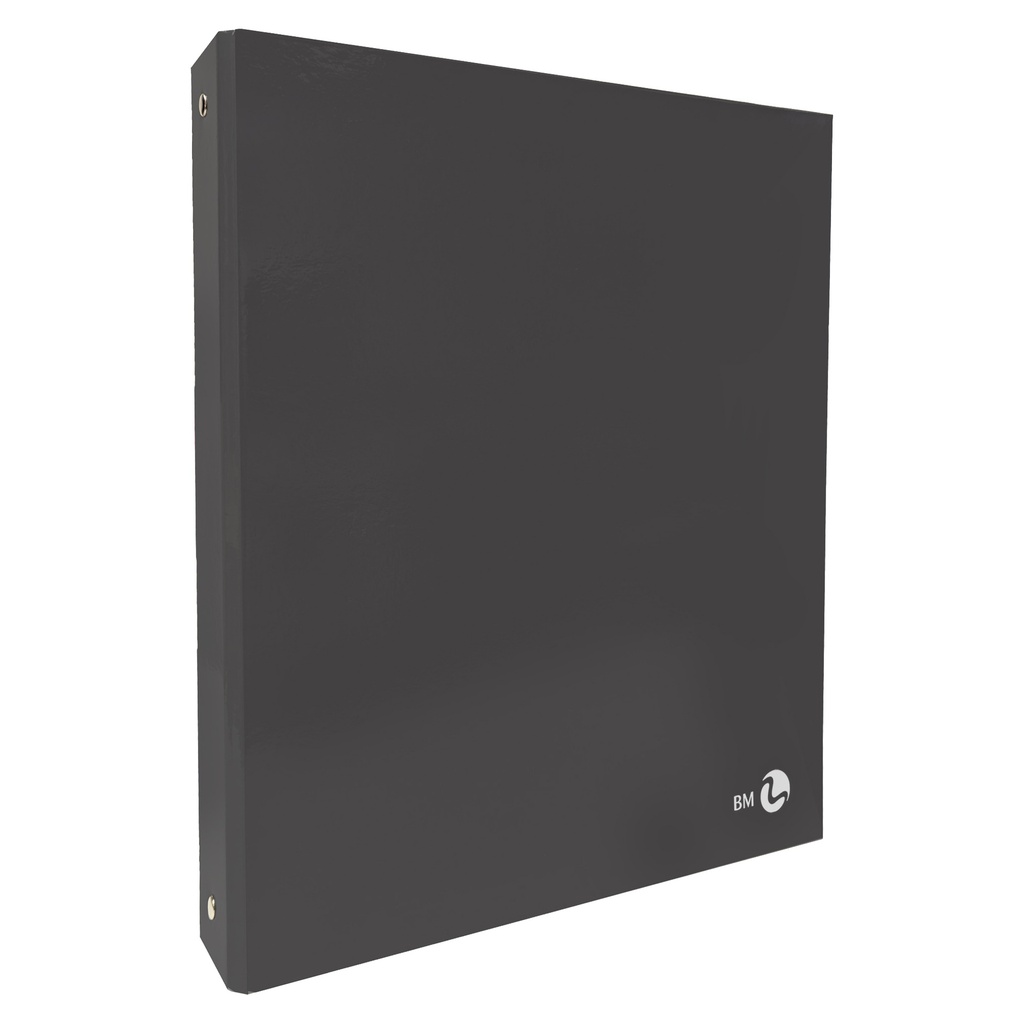 Raccoglitore a 4 anelli 30mm A4 grigio scuro BM