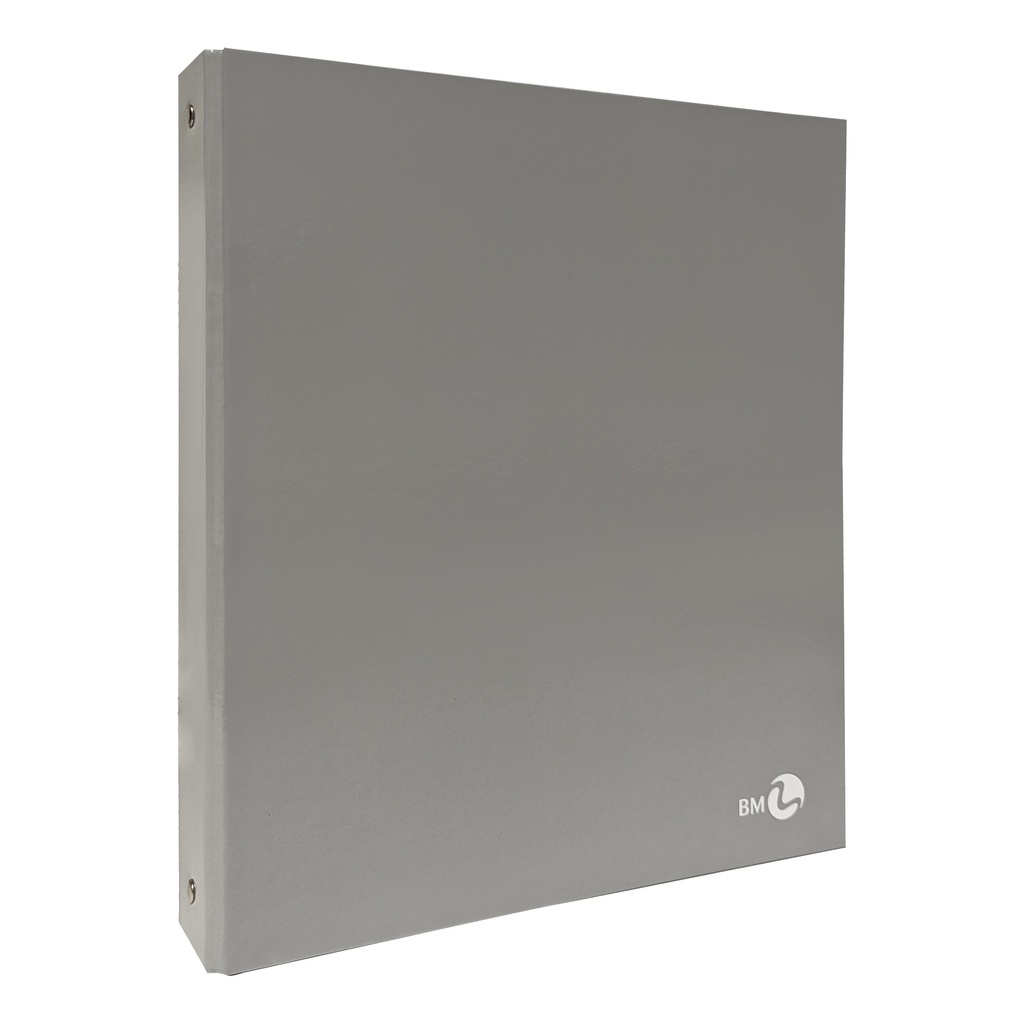 Raccoglitore a 4 anelli 30mm A4 grigio CHIARO BM
