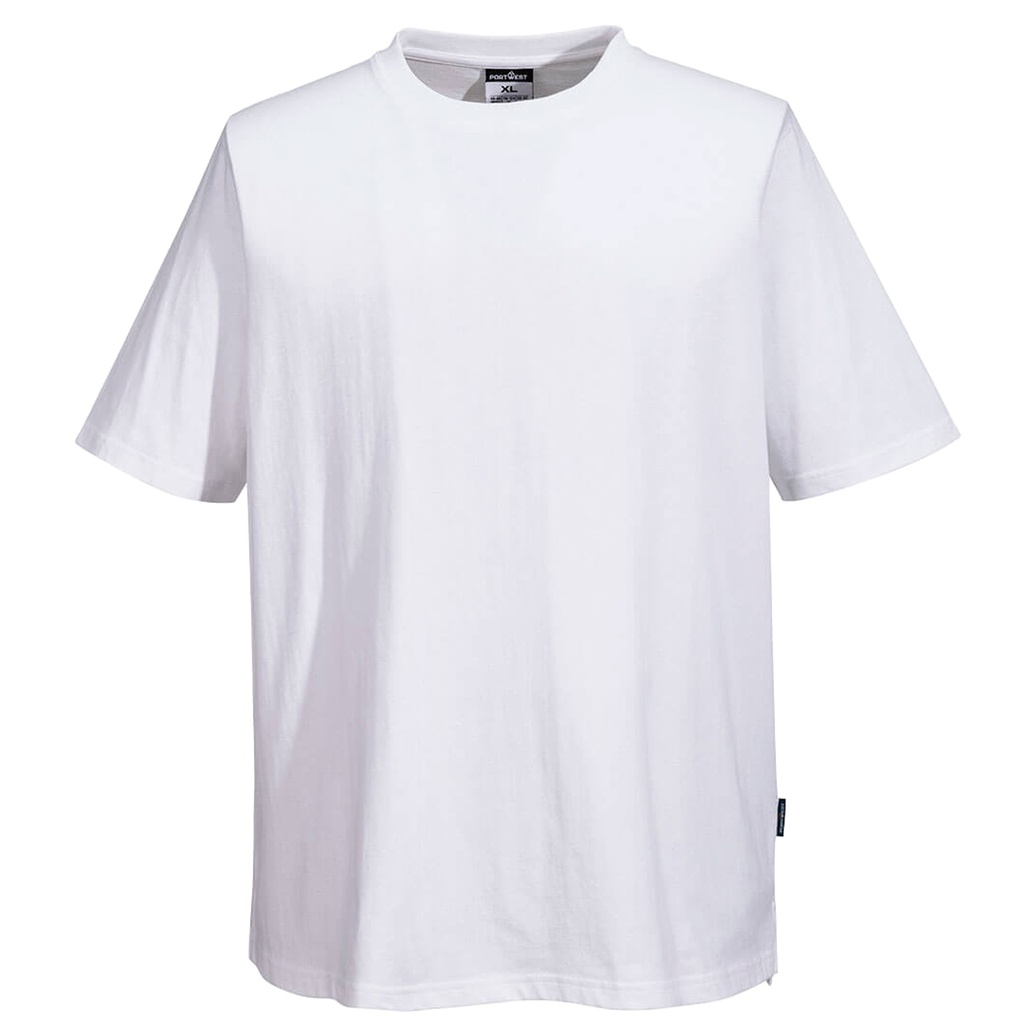 T-shirt chef unisex a maniche corte tg M bianco Portwest