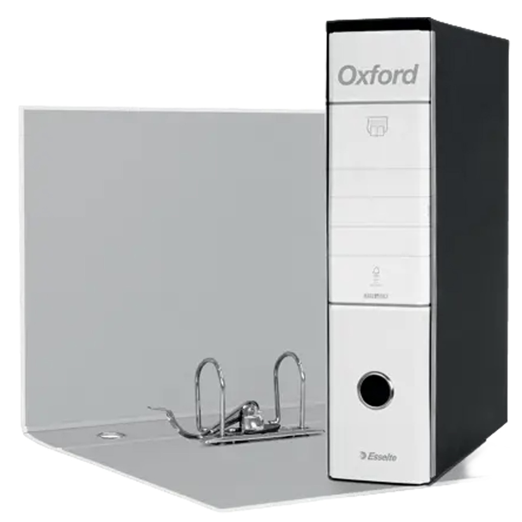 Registratore OXFORD G85 bianco dorso 8cm f.to protocollo ESSELTE
