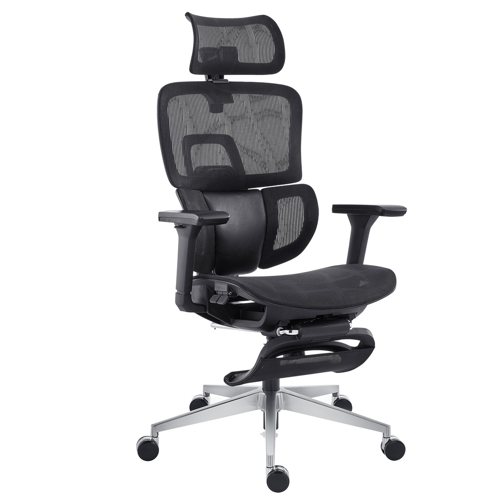 Seduta ergonomica c/bracc Groove Pro GV1PG in rete autoportante nero