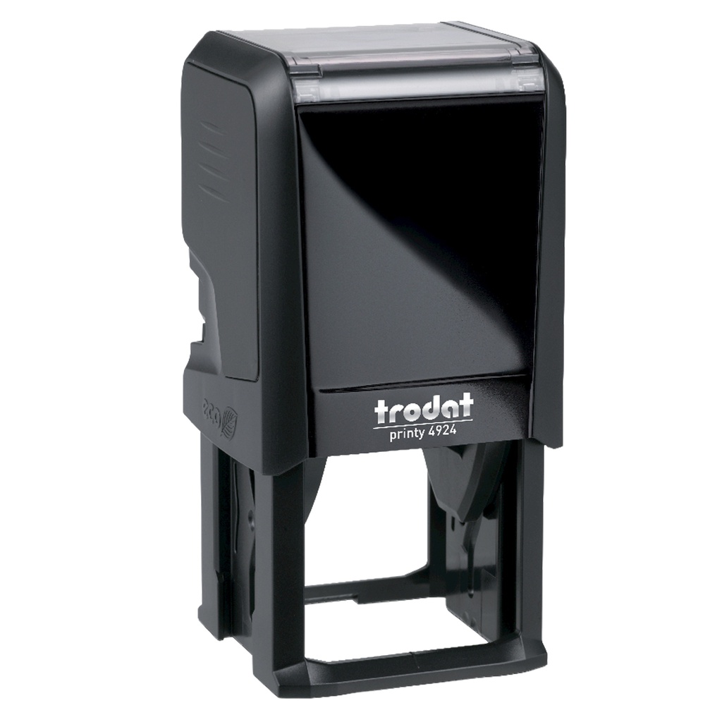 Timbro di testo quadrato 4924 nero 40x40mm Trodat