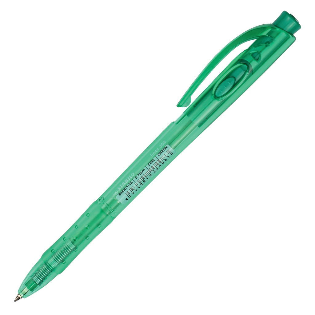 Penna a sfera a scatto Liner 308 0.7mm verde Stabilo