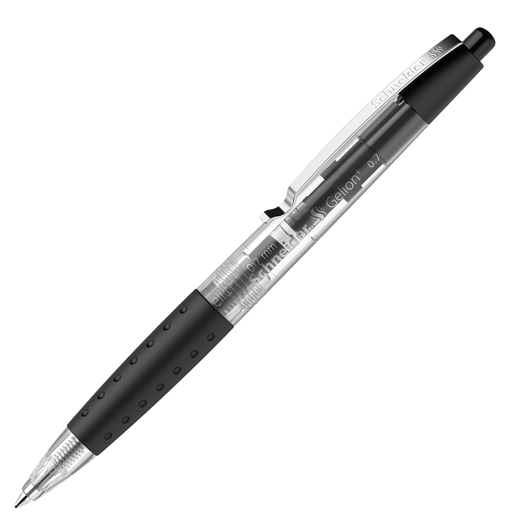 Penna gel a scatto Gelion+ punta 0.7mm nero Schneider
