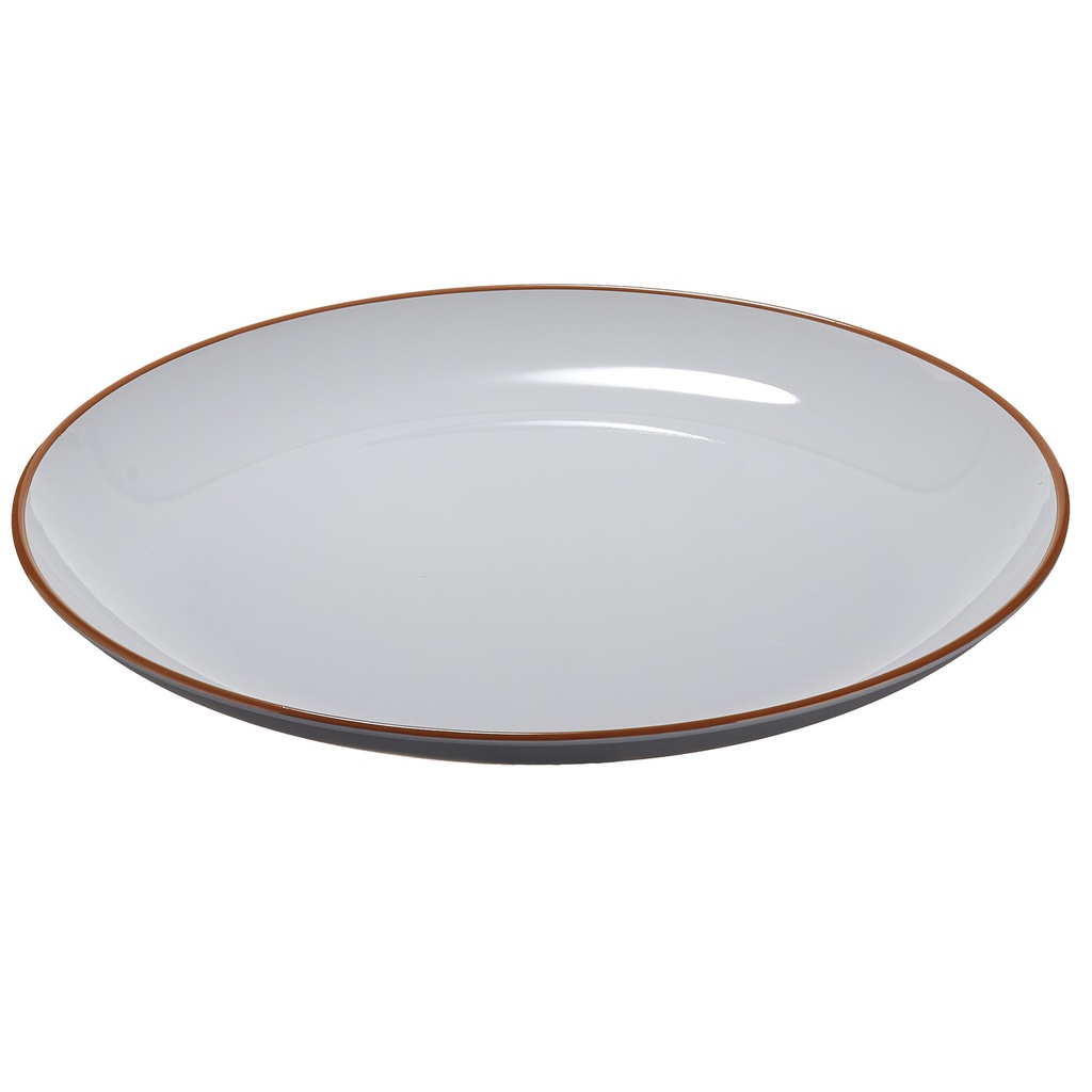 Piatto piano rPET D27,5x2,8cm grigio Leone