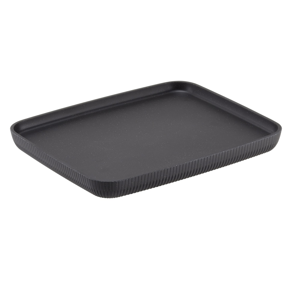 Vassoio buffet Norway 32,5x26,5x3cm melamina antracite Leone