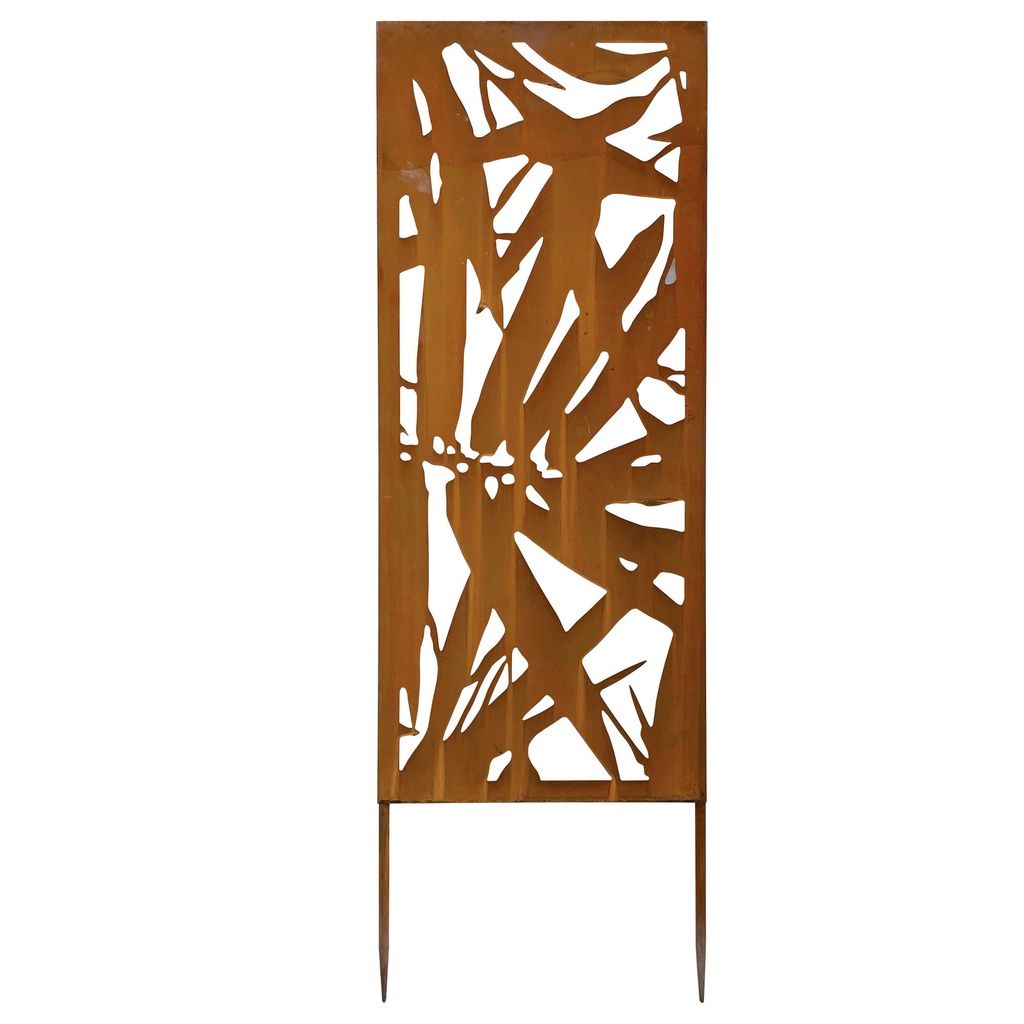 Pannello decorativo in acciaio corten 30x90cm Verdemax