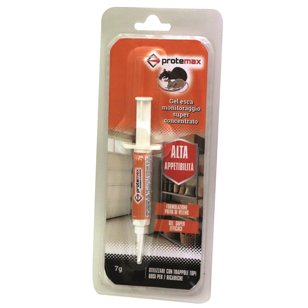 Blister una siringa in gel 7gr per topi e ratti Protemax