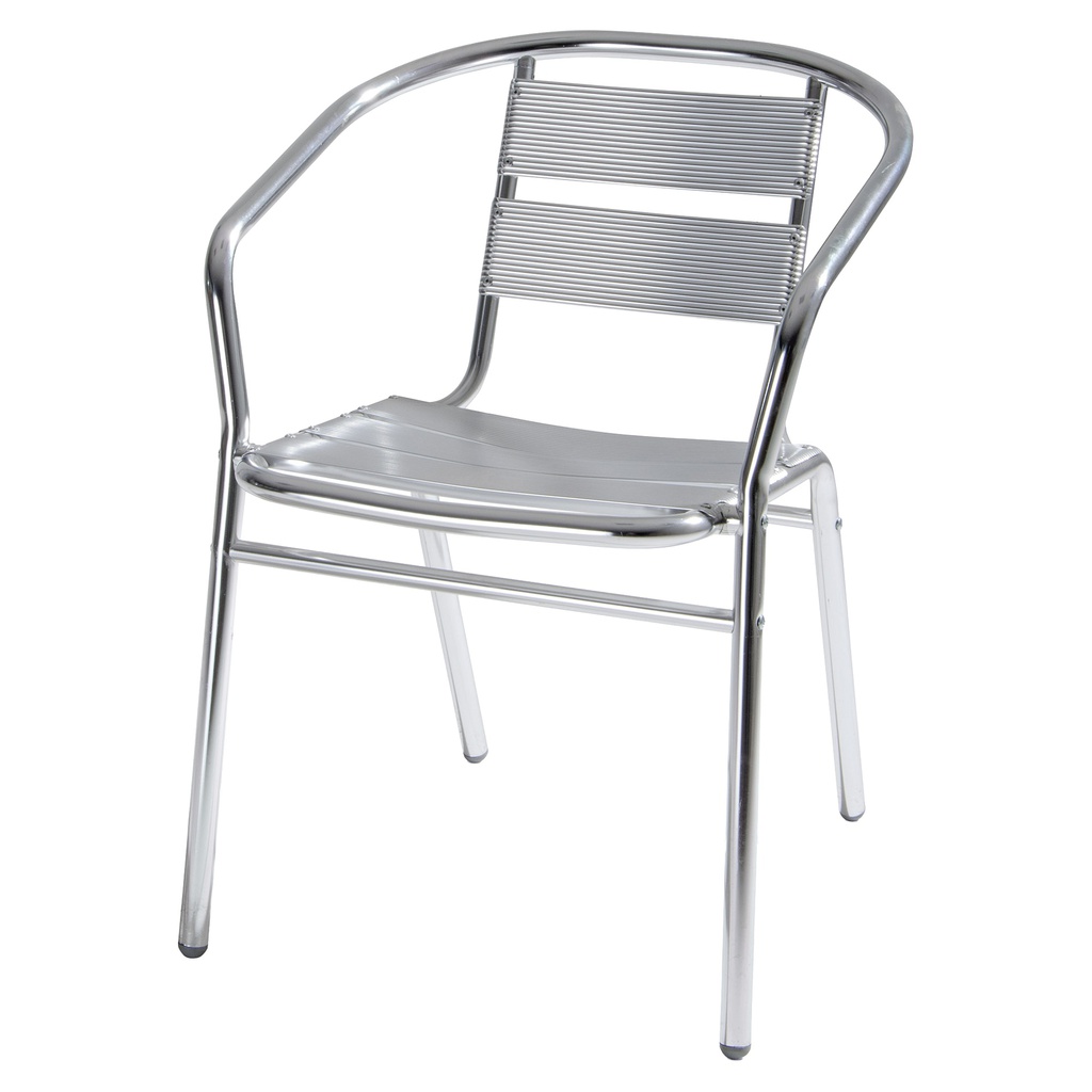 Sedia attesa  in alluminio 54x59x74cm Verdelook