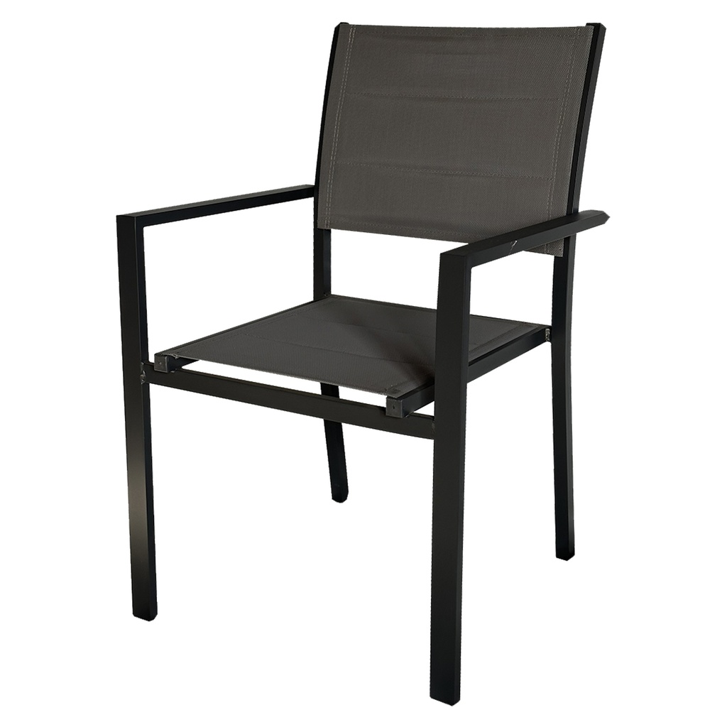 Sedia Sardegna con braccioli grigio Verdelook