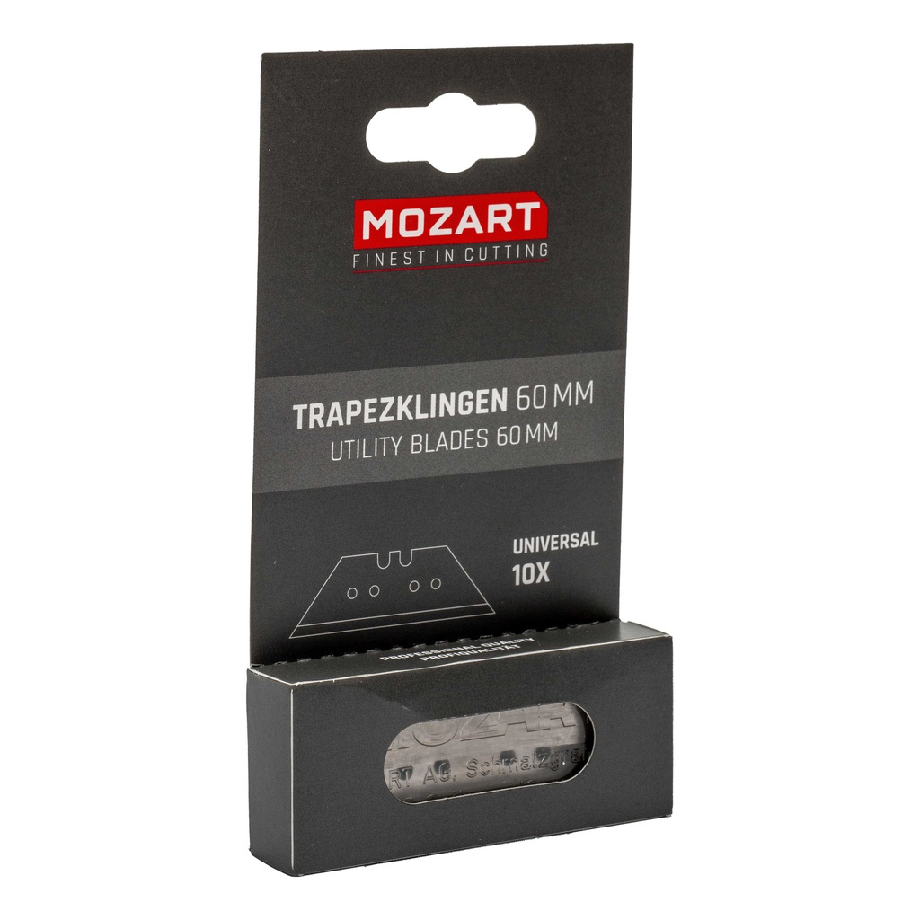 Conf. 10 lame a trapezio 60mm Mozart