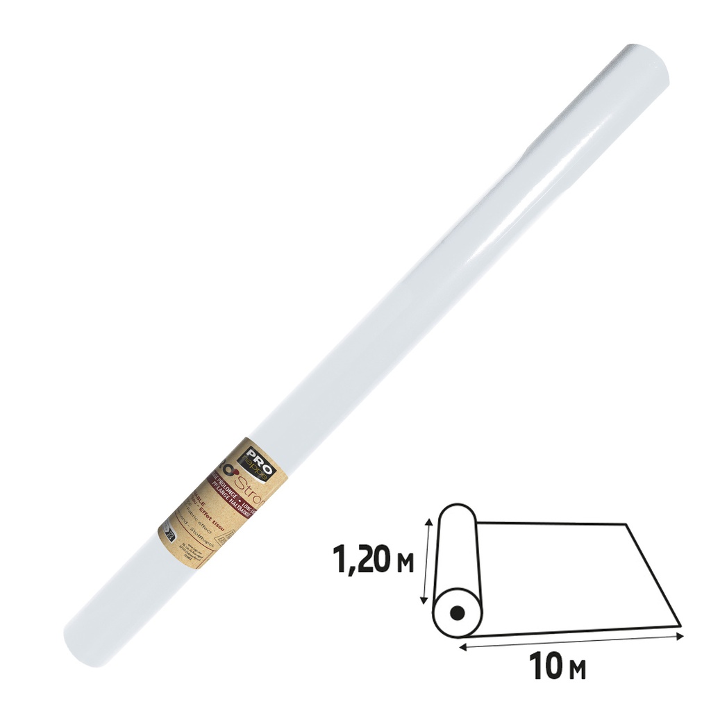 Tovaglia idrorepellente Spunbond in rotolo 1,2x10m bianco Pro Nappe