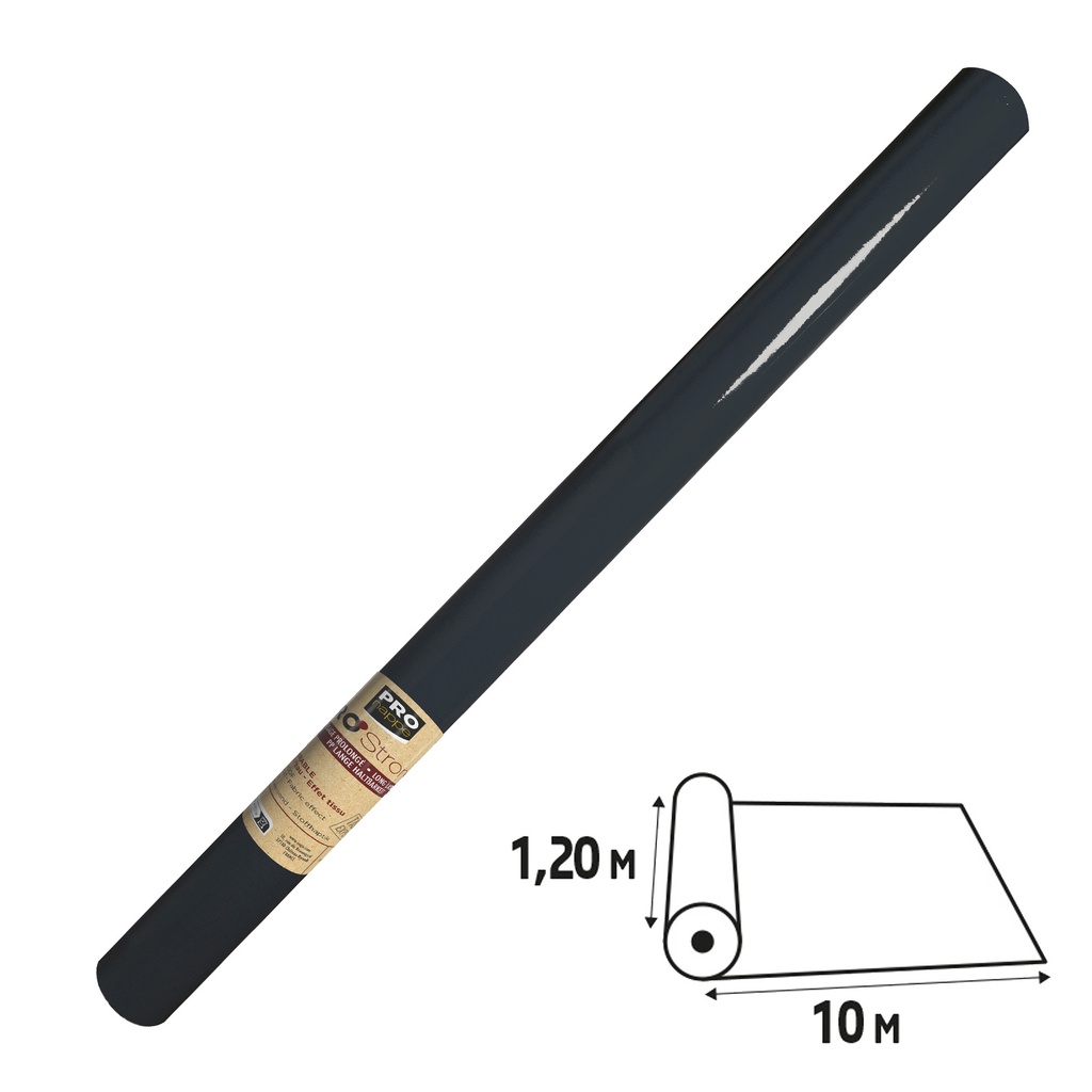 Tovaglia idrorepellente Spunbond in rotolo 1,2x10m nero Pro Nappe