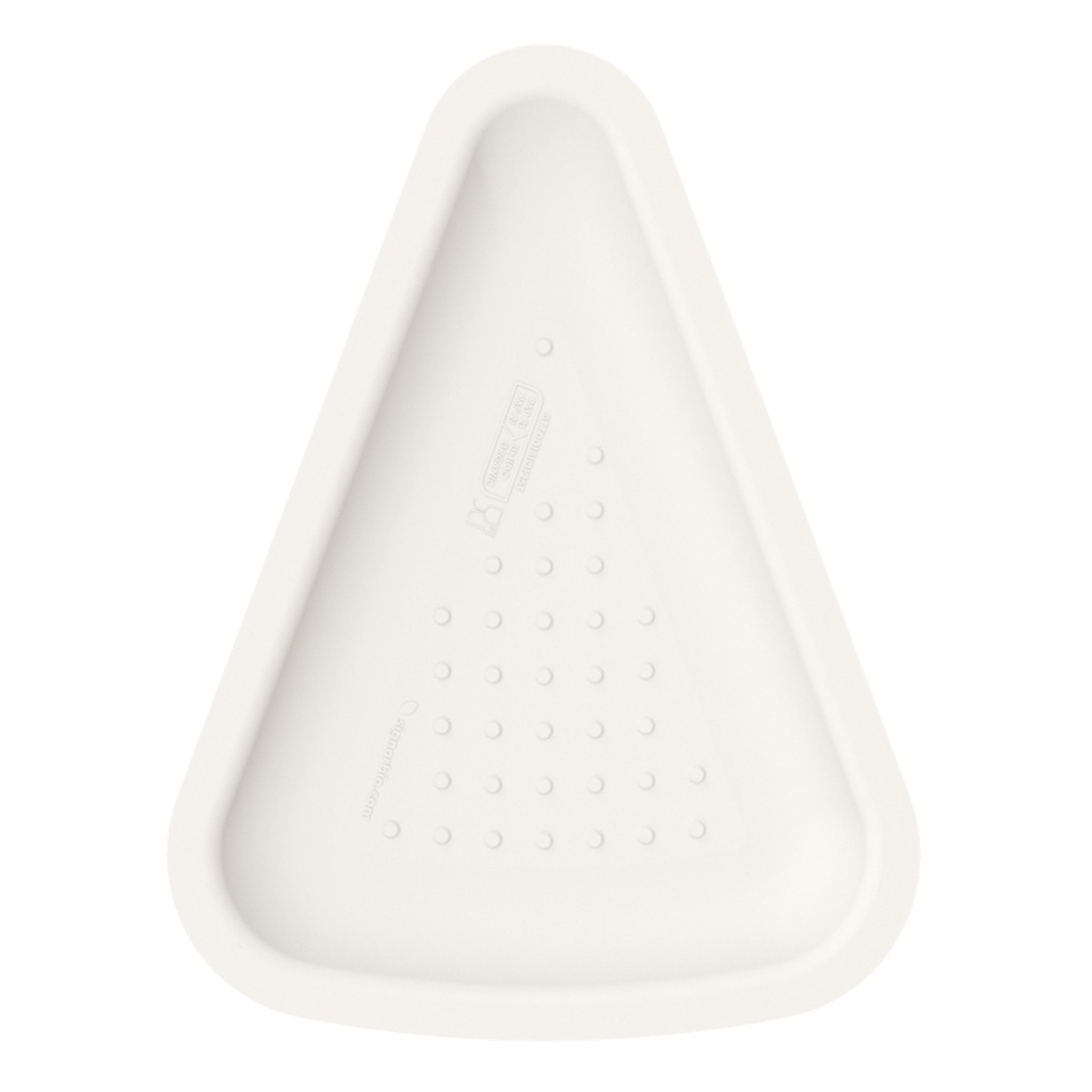 Conf 125 Vassoi pizza  1/8 19x25cm bianco Signor Bio