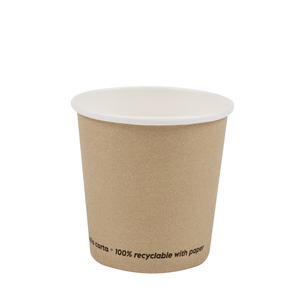 Conf 50 Bicchieri caffE' in carta 75ml avana Signor Bio
