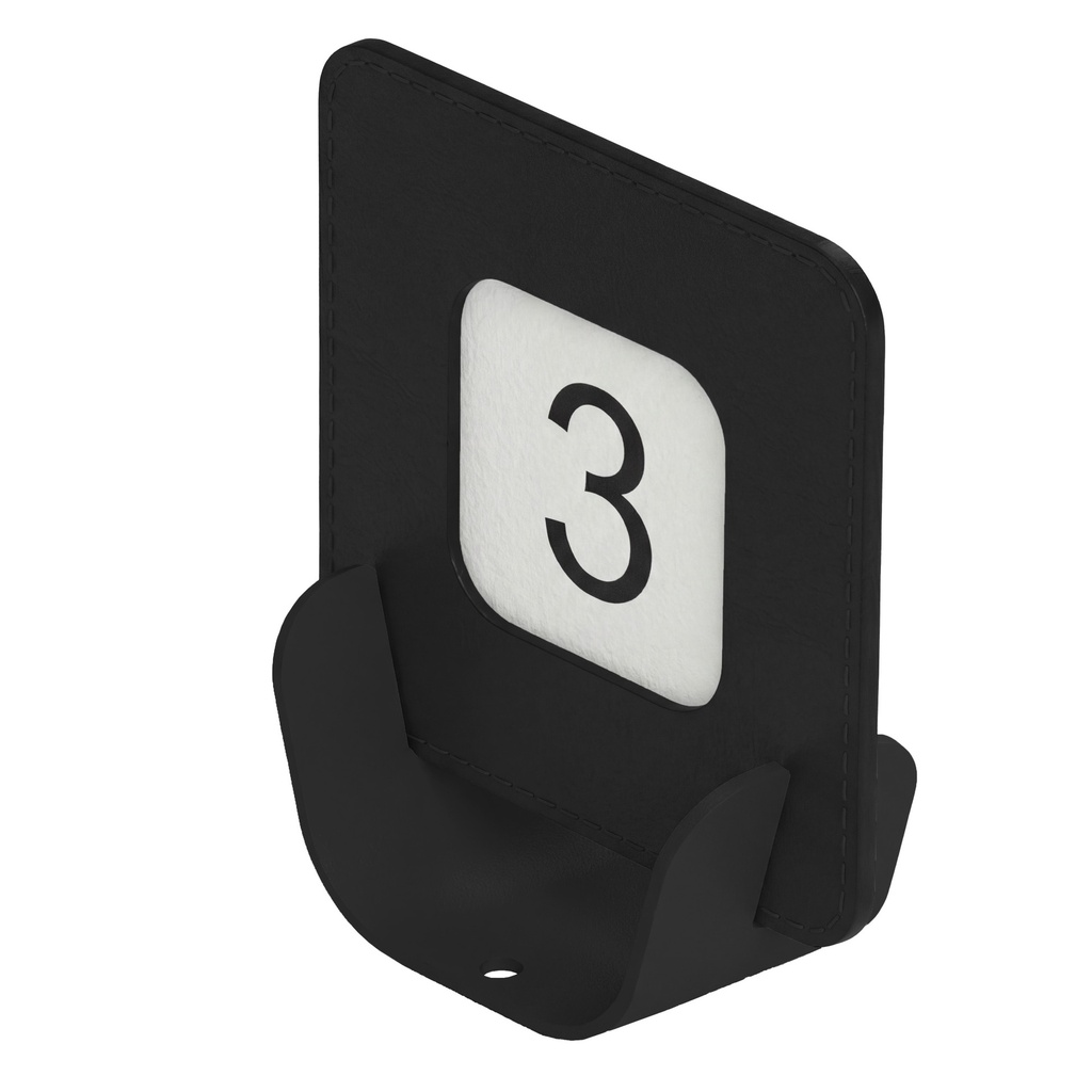 Porta QR code segnaposto  METAL NERO 10x4x11,5 cm NERO Stilcasa