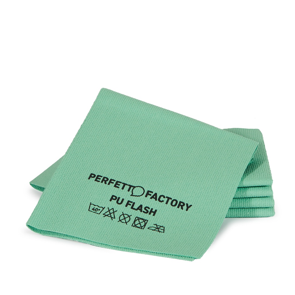 Conf 5 Panni in PU flash 34x36cm verde Perfetto Factory