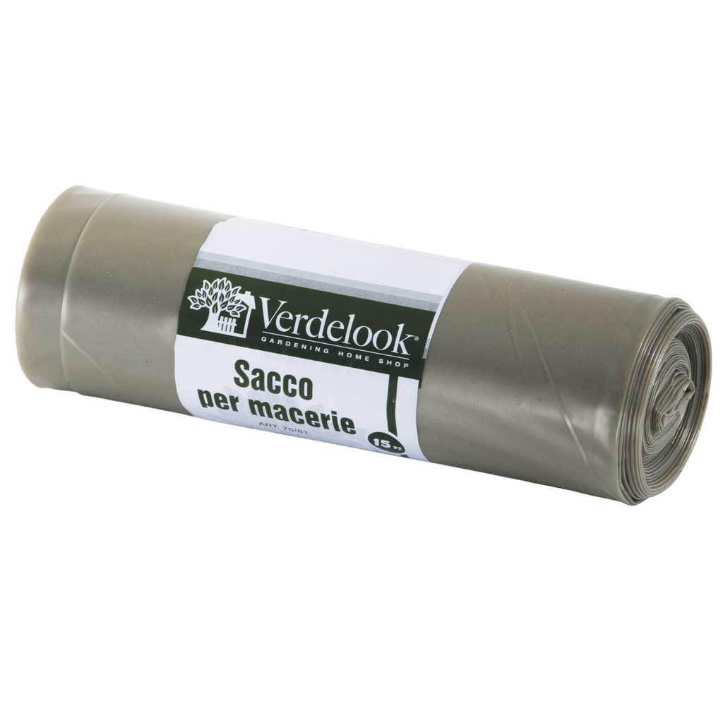 Conf 15 sacchi macerie in LDPE  ambra 40x70cm 120mic Verdelook