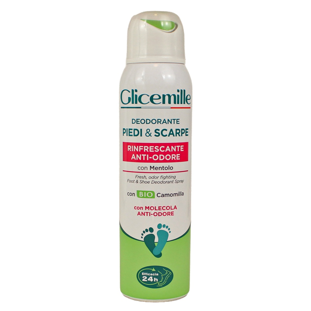 Deodorante spray piedi e scarpe Glicemille 150ml