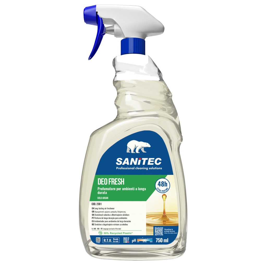 Profumatore per ambienti Deo Fresh 750ml gold argan Sanitec