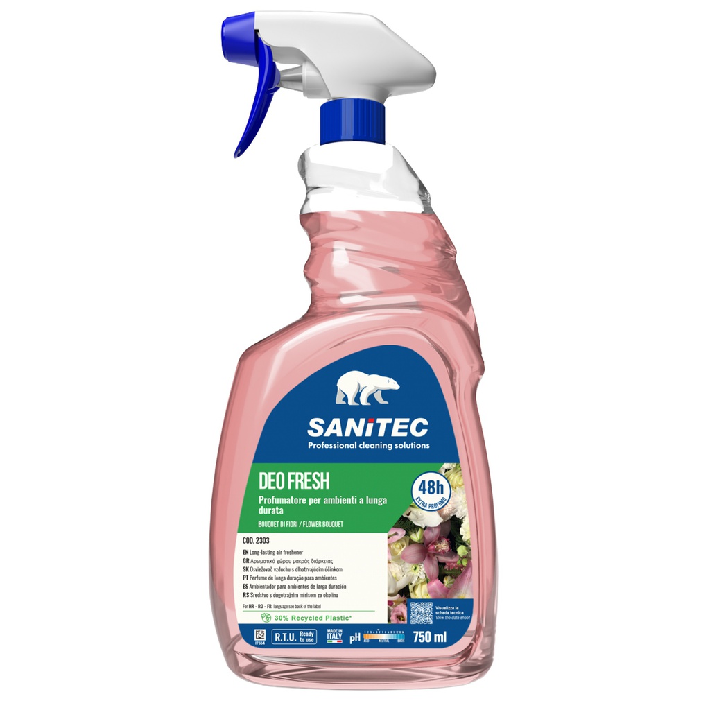 Profumatore per ambienti Deo Fresh 750ml bouquet di fiori Sanitec
