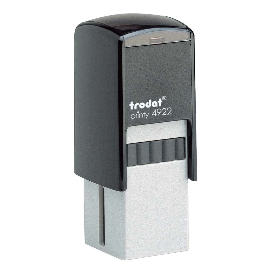 Timbro di testo quadrato 4922 nero 20x20mm 69666 trodat