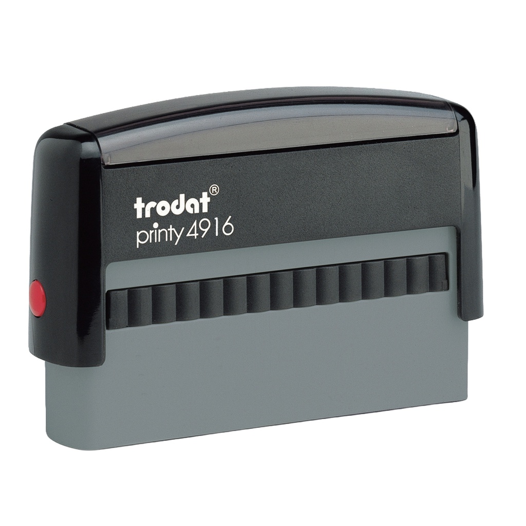 Timbro di testo rettangolare 4916 nero 70x100mm 72642 trodat