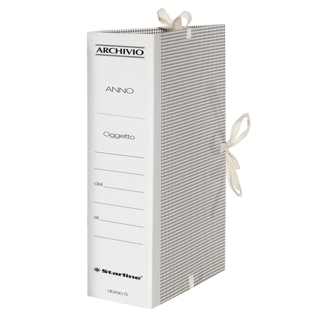 Faldone c/lacci incollati Tela 35x25cm dorso 5cm Starline