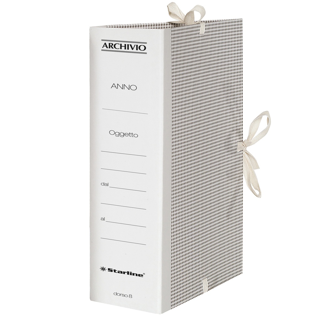 Faldone c/lacci incollati Tela 35x25cm dorso 8cm Starline