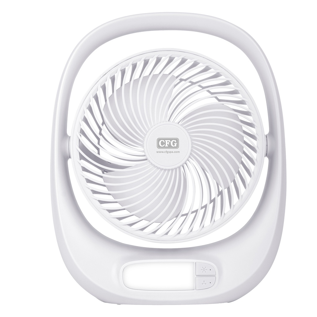 Ventilatore da tavolo ricaricabile KIMONO  con LED