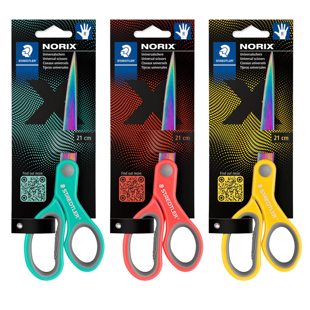 Forbice universale in acciaio Norix® 21cm colori assortiti Staedtler