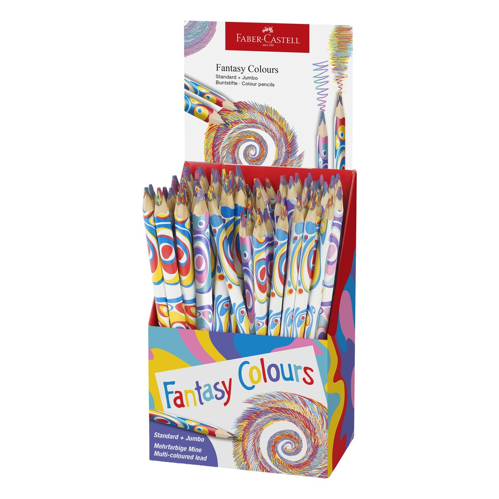 Expo 48pz matite + 36pz matite jumbo Fantasy Colours Faber-Castell