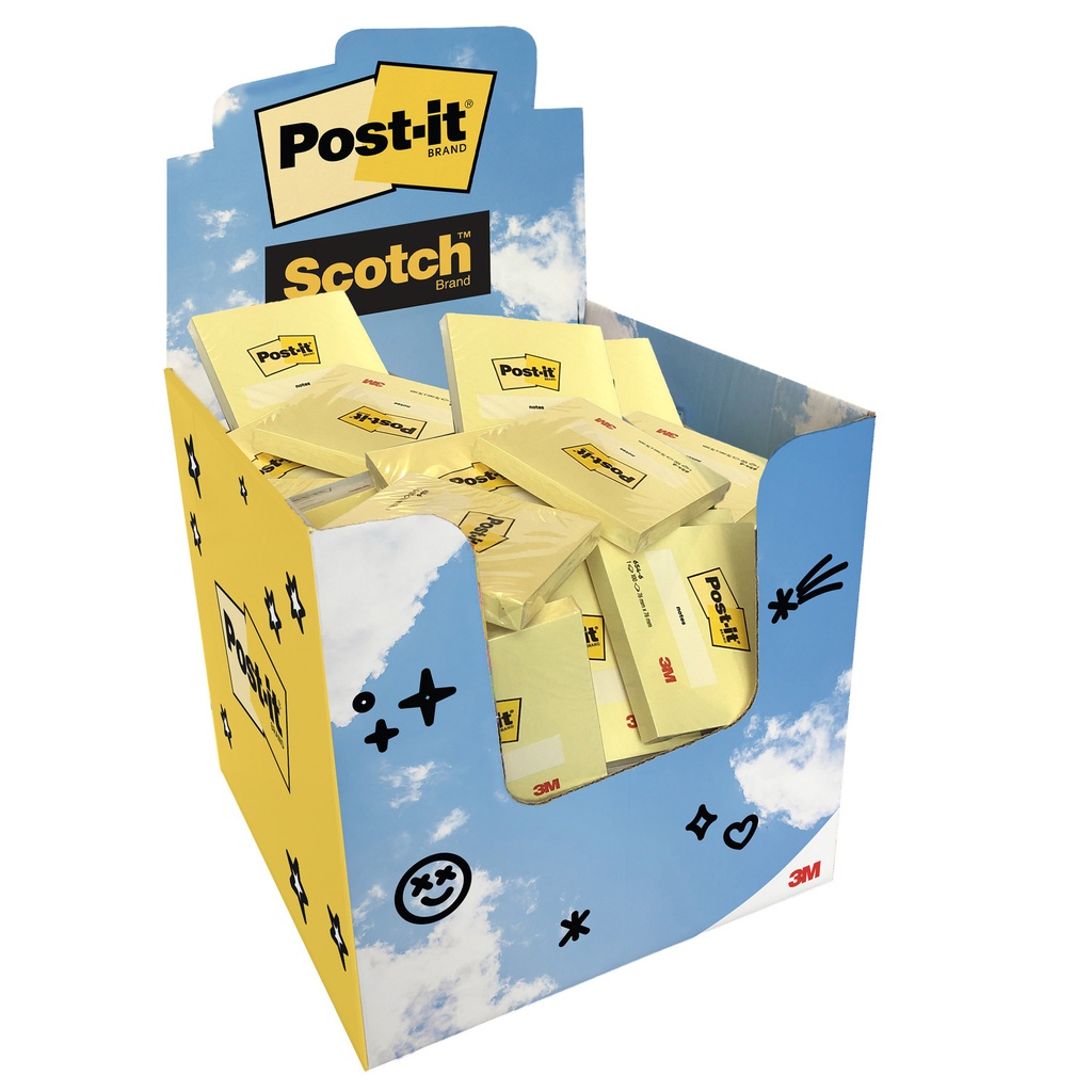Expo 54+6 Post-it® 76x76mm 100fg/blocchetto Giallo Canary