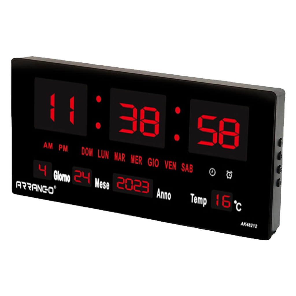 Orologio calendario digitale a led 45,7x3,5x21,1cm