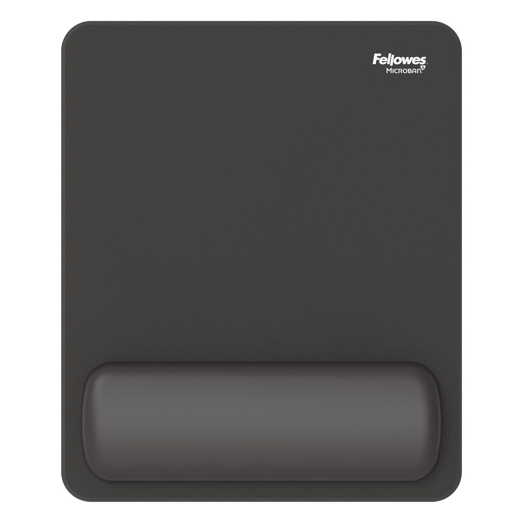 Mousepad Breyta con poggiapolsi con Microban Nero Fellowes