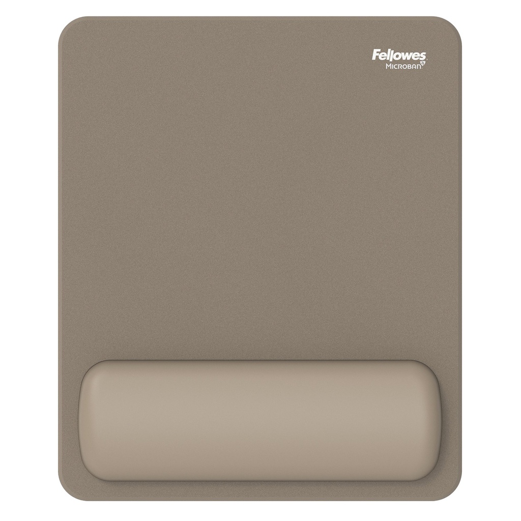 Mousepad Breyta con poggiapolsi con Microban Sabbia Fellowes