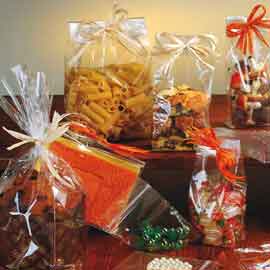 100 BUSTE REGALO CRYSTAL TRASPARENTE 20x35CM