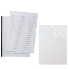 100 COPERTINE VIDEO A4 R15 140MIC TRASPARENTE CRISTALLO