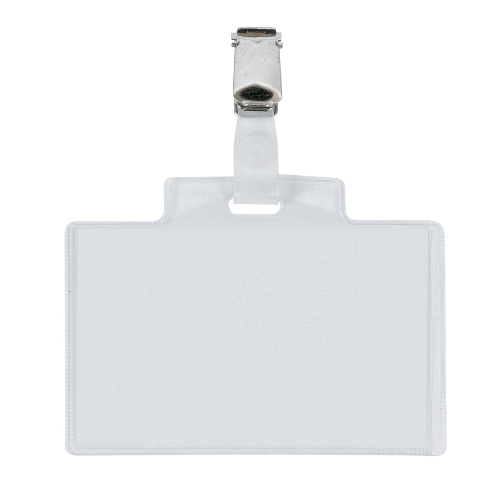 100 portanome Pass 3E 9,5x6cm c/clip in metallo Sei Rota
