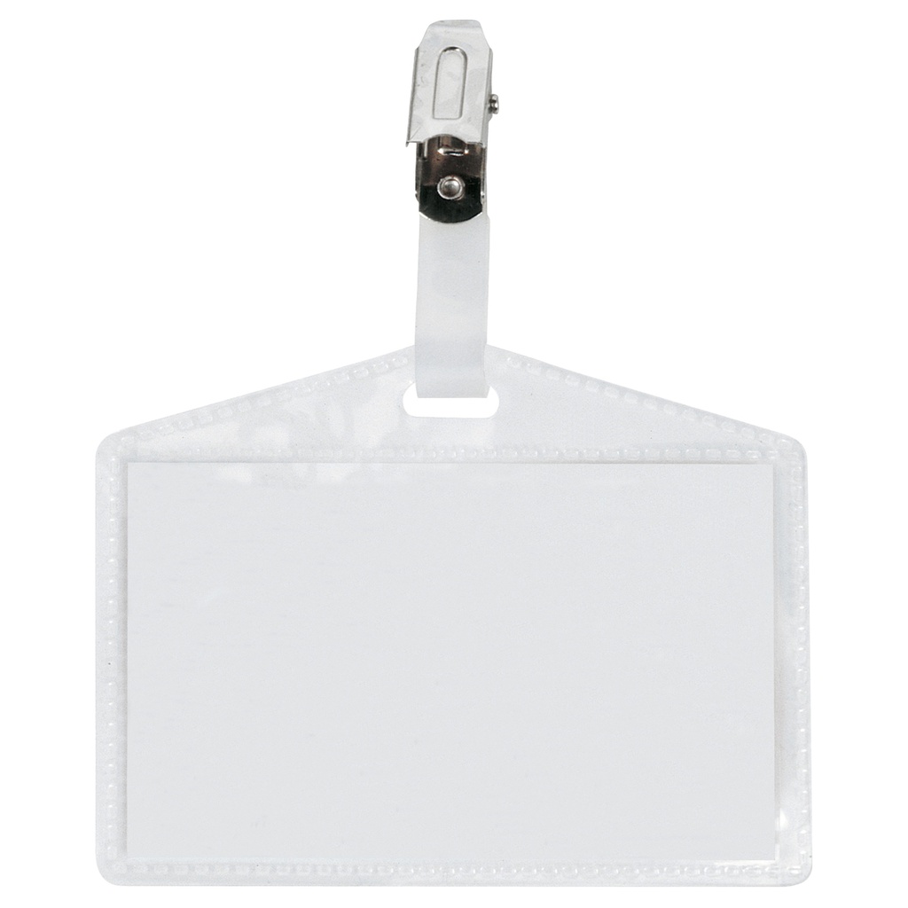 100 portanome Pass 3P 9,5x6cm c/clip in metallo s/cartoncino Sei Rota