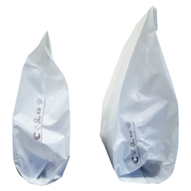 100 SACCHETTI BIANCHI 12x30cm +9cm IN CARTA KRAFT