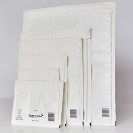 10 Buste imbottite BIANCHE G 24X33cm UTILE MAIL LITE® SEALED AIR®