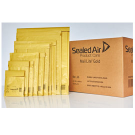 10 Buste imbottite GOLD E 22X26cm UTILE avana MAIL LITE® SEALED AIR®
