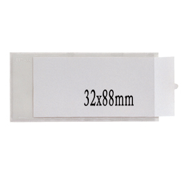 10 PORTAETICHETTE ADESIVE IESTI A2 32X88MM SEI