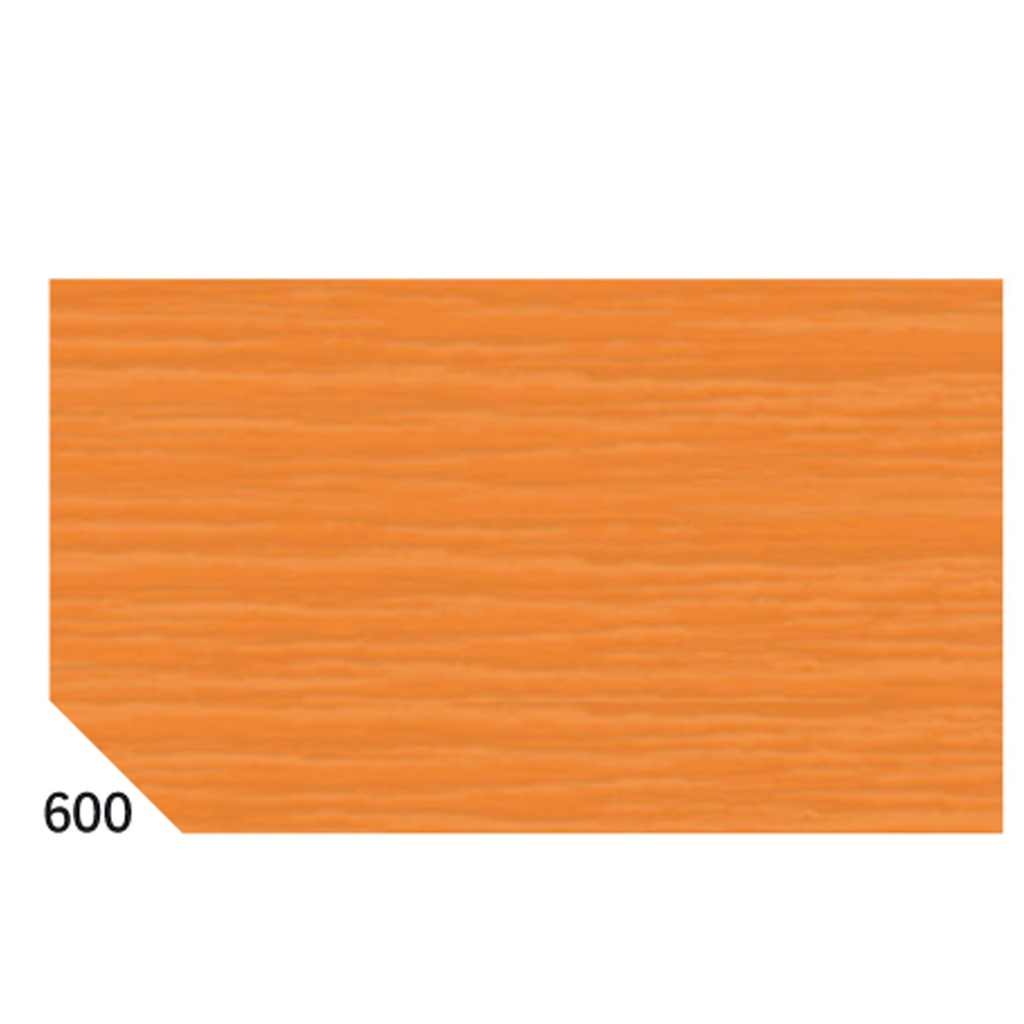 10RT CARTA CRESPA ARANCIONE 600 (50X250CM 48gr/m2 Rex Sadoch