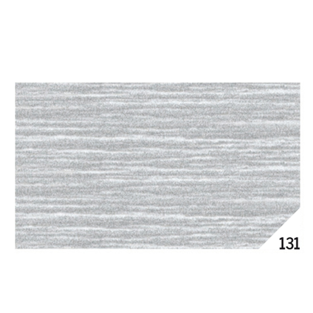 10RT CARTA CRESPA ARGENTO METAL 131 (50X150CM Rex Sadoch