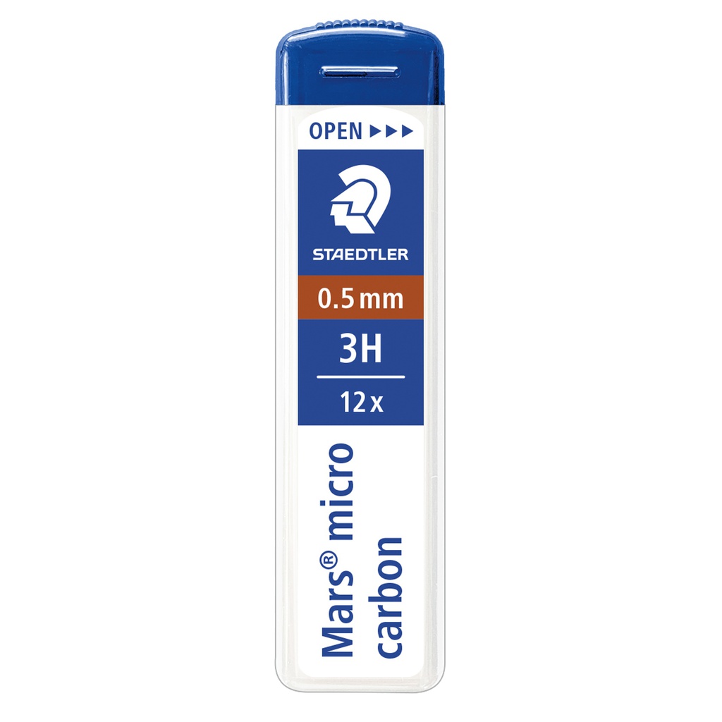 12 astucci da 12 mine 0.5mm MARS®MICRO 250 05-3H STAEDTLER