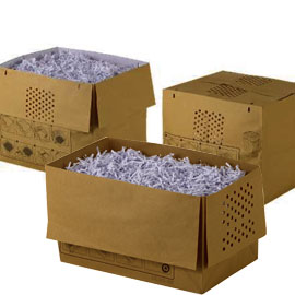 ***20 SACCHI CARTA RICICLABILI PER DISTRUGGIDOCUMENTI 20LT REXEL