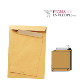 250 BUSTE A SACCO AVANA 230X330X40MM SOFFIETTI+FQ C/STRIP MONODEX